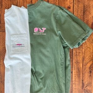 Vineyard Vines T-Shirt Bundle Green and White Tees